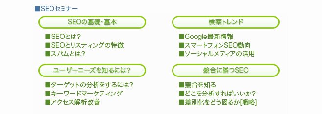 SEO����SEO�Z�~�i�[��
